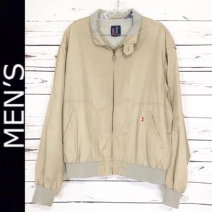 PGA Tour Tan Zip Up Jacket With Pockets
